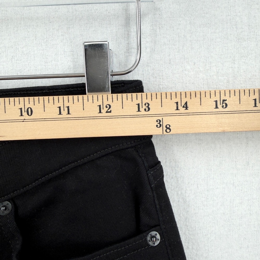 SPANX High Rise Flare Jeans Women 6 Regular Black Stretch Slimming Tummy Control - Picture 13 of 16
